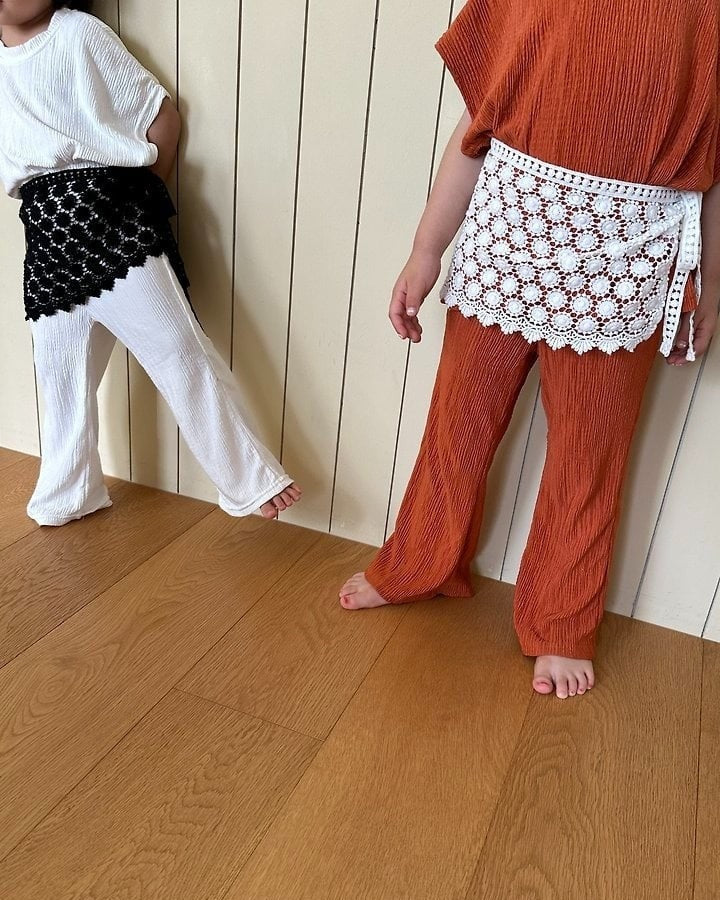 [pepper]pleated bootcut pants