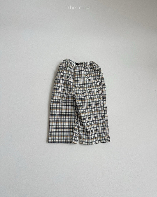 [minirobe]Adele Check Pants