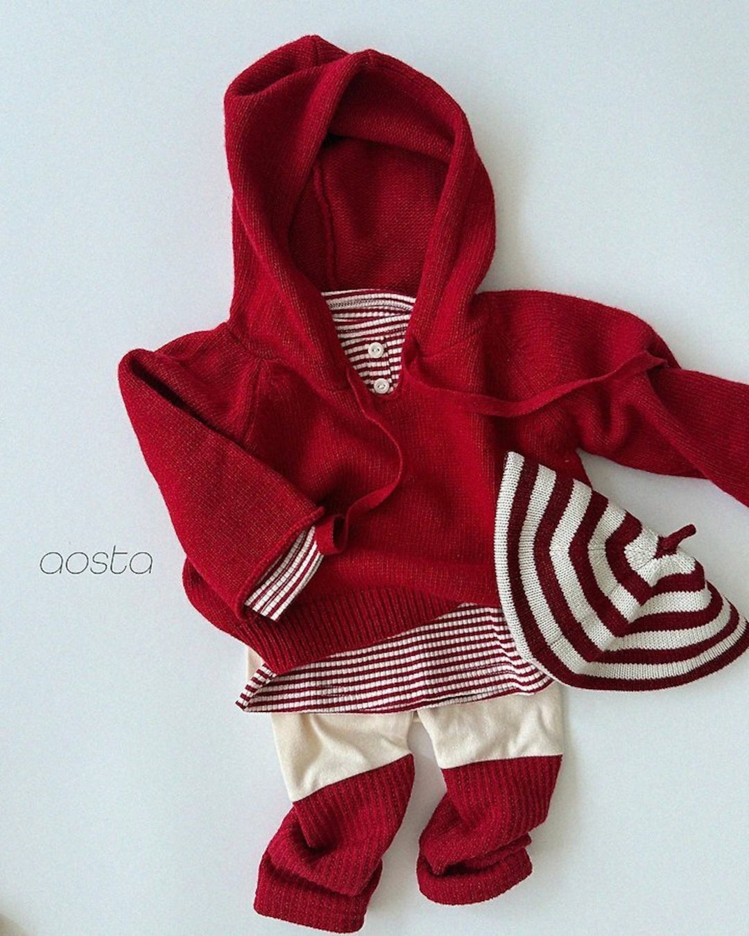 [AOSTA]Knit Cookie Beret
