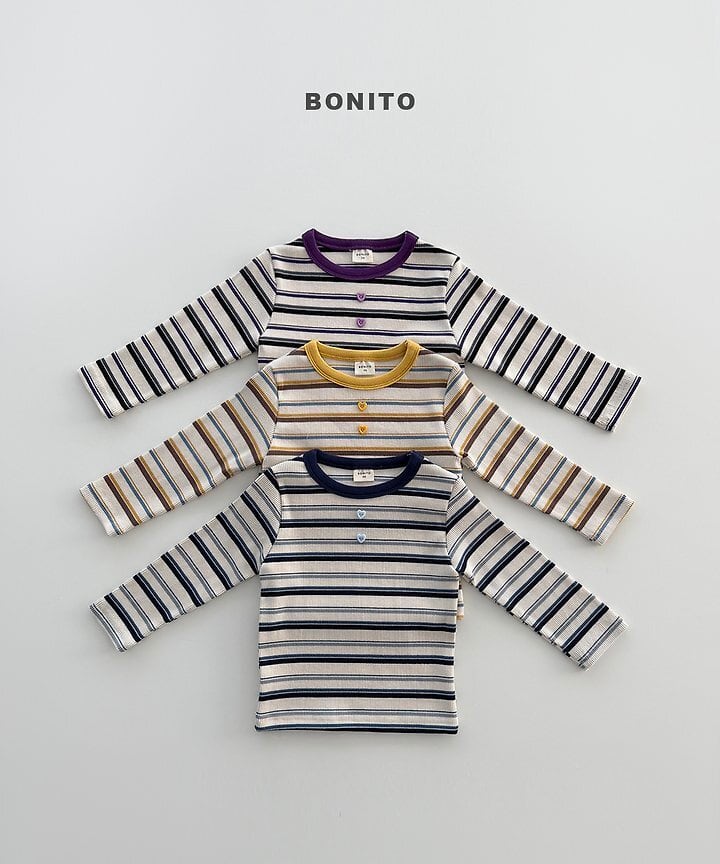 [BONITO]ハートボタンT