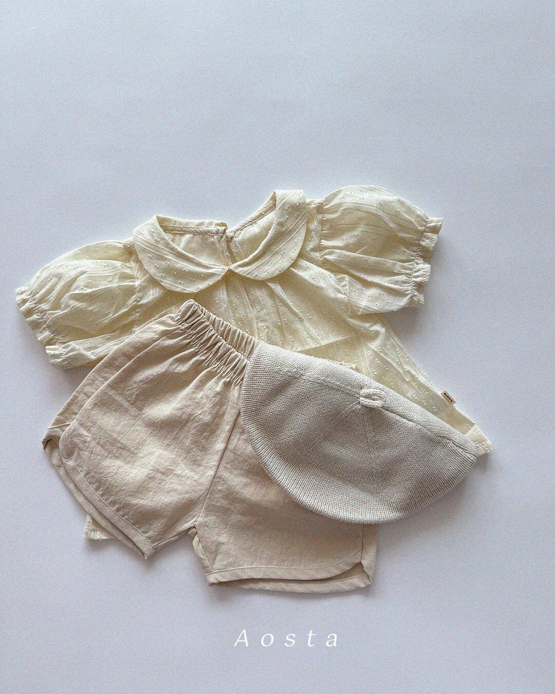 [aosta]collar blouse