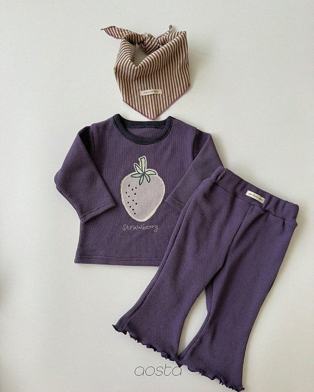 [AOSTA]Jelly Waffle Pants