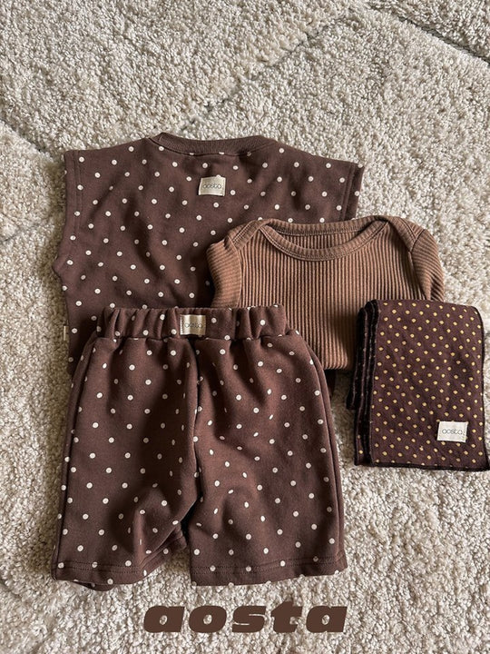 [AOSTA]Dot Tongtong Vest