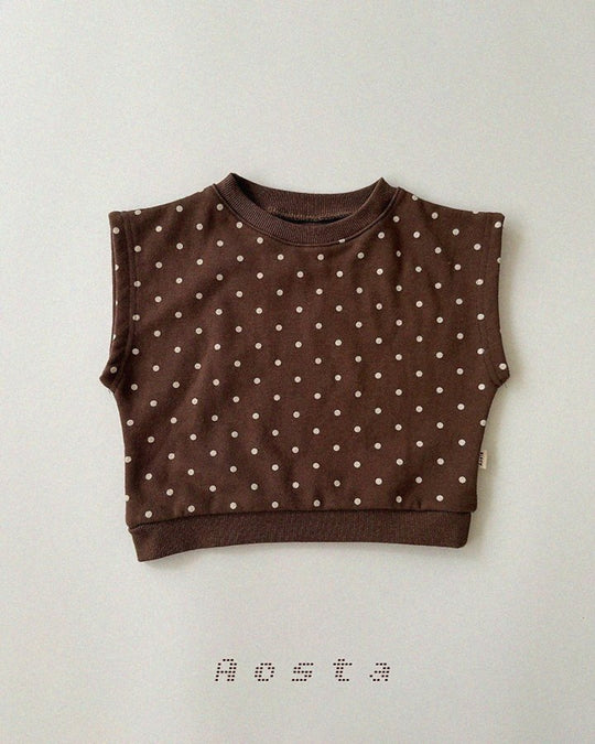 [AOSTA]Dot Tongtong Vest
