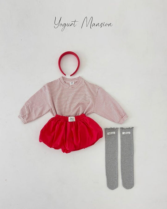 [yogurt mansion]cocoa stripe T
