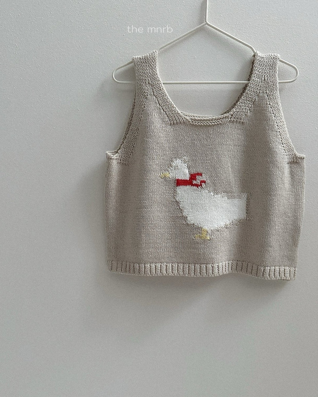 [minirobe]Duck Knit Vest