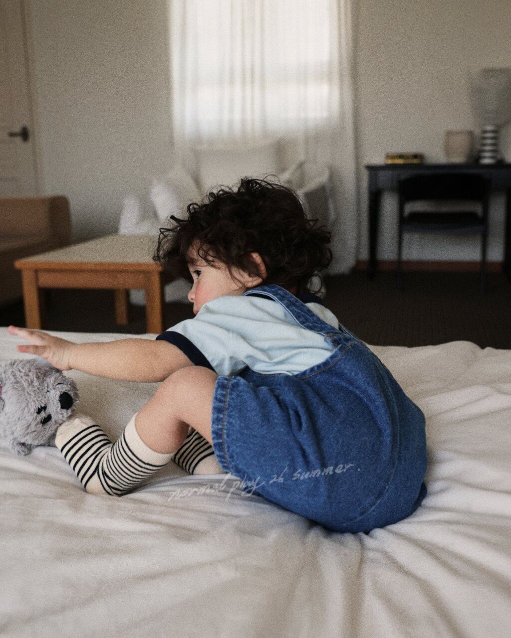 [NORMAL PLAY]papi denim overalls