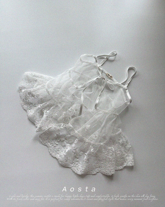 [aosta]lace open dress