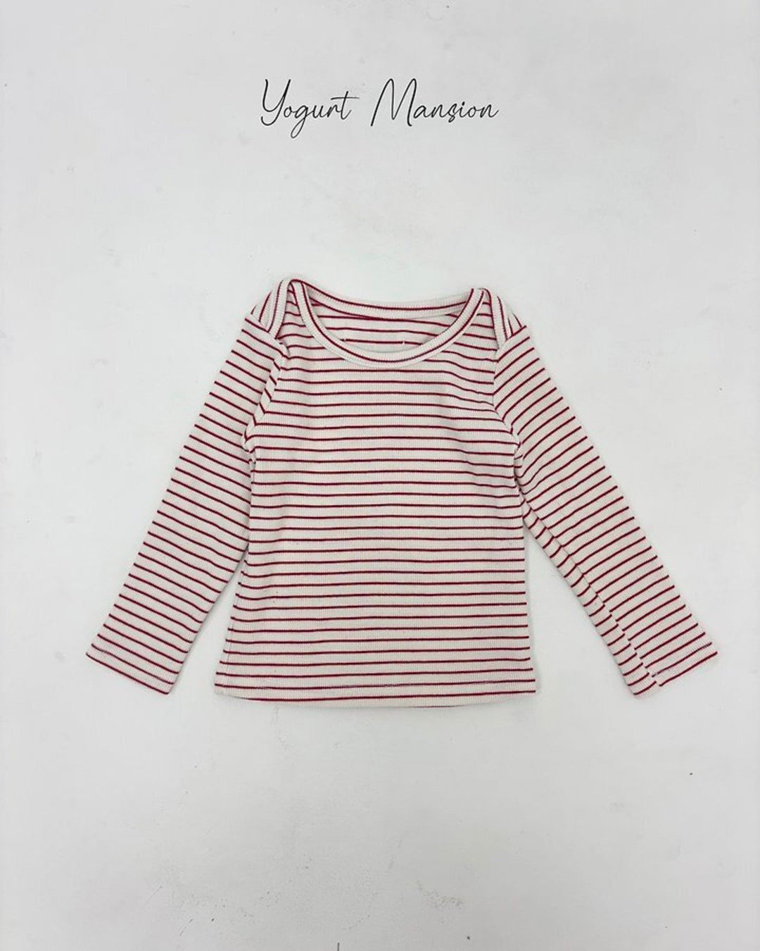 [yogurt mansion]rib stripe T