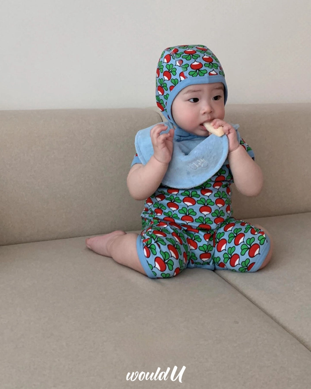 [would U]cloud terry bibs"16色"