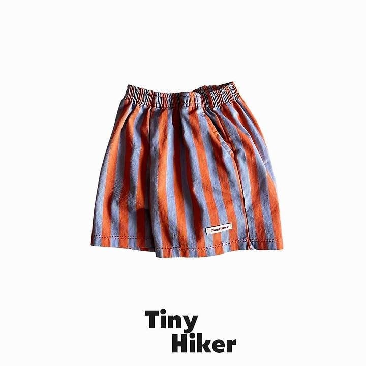 [TinyHiker]capri stripe short pants