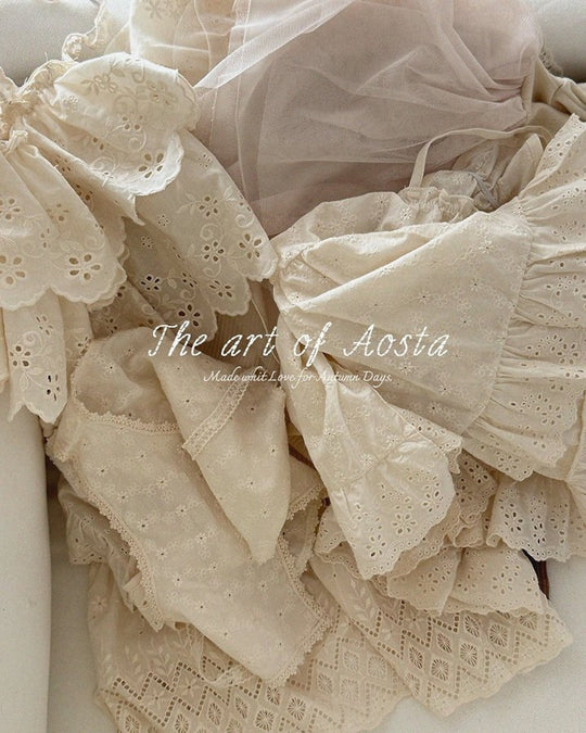 [AOSTA]Lace Cancan Blouse