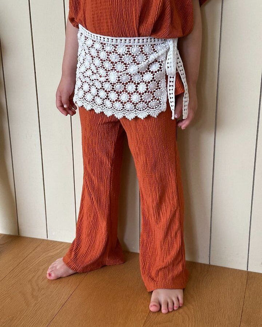 [pepper]pleated bootcut pants