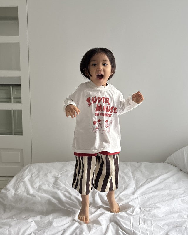 [pepper]banana kick stripe pants