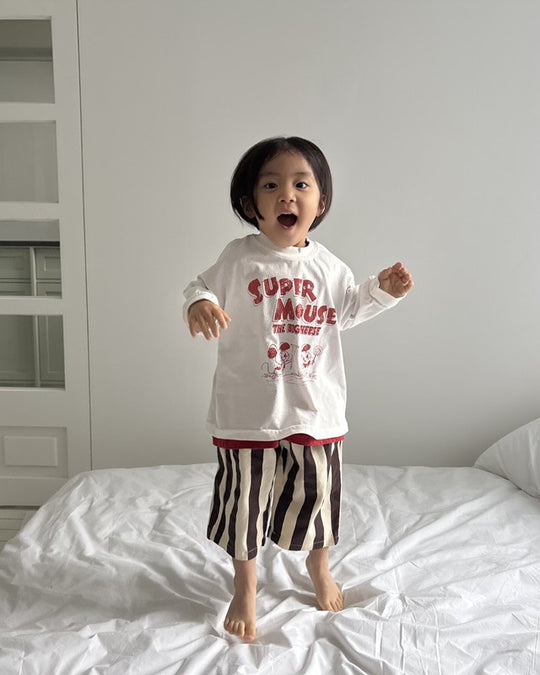 [pepper]banana kick stripe pants