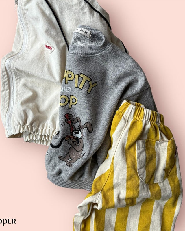 [pepper]banana kick stripe pants