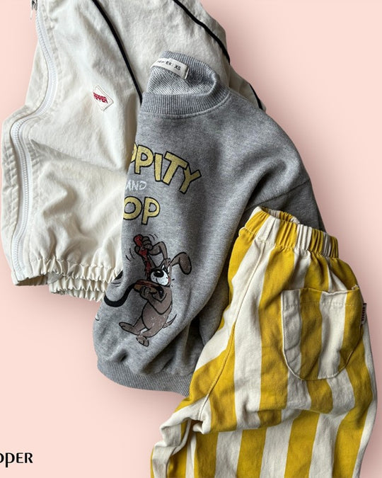 [pepper]banana kick stripe pants