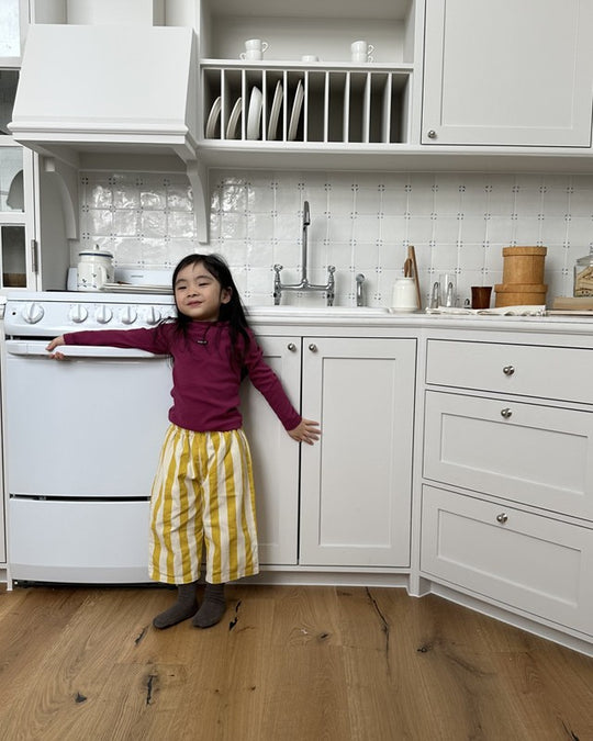 [pepper]banana kick stripe pants