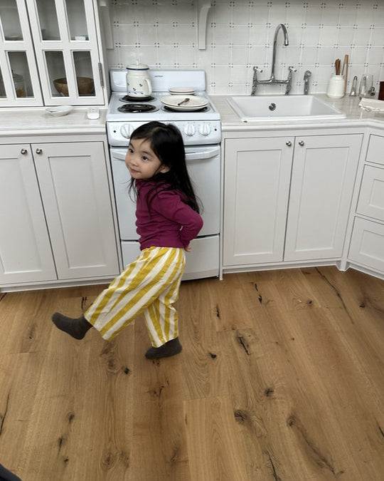 [pepper]banana kick stripe pants