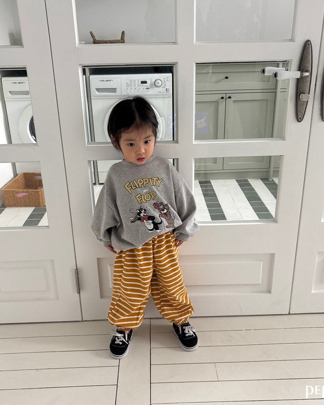 [pepper]yoyo stripe jogger pants