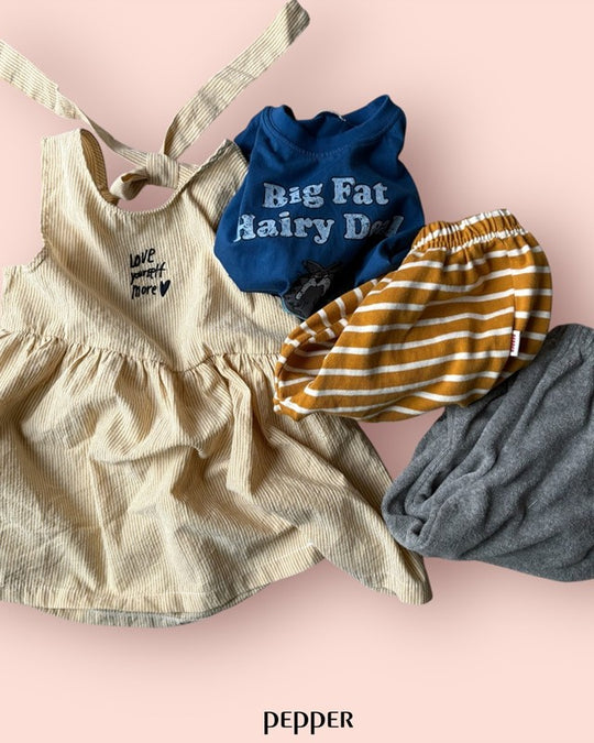 [pepper]yoyo stripe jogger pants