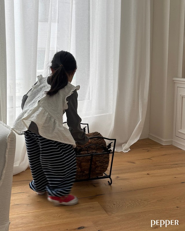 [pepper]yoyo stripe jogger pants