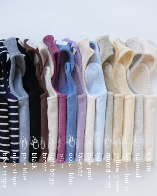 [would U]cloud terry bibs"16色"