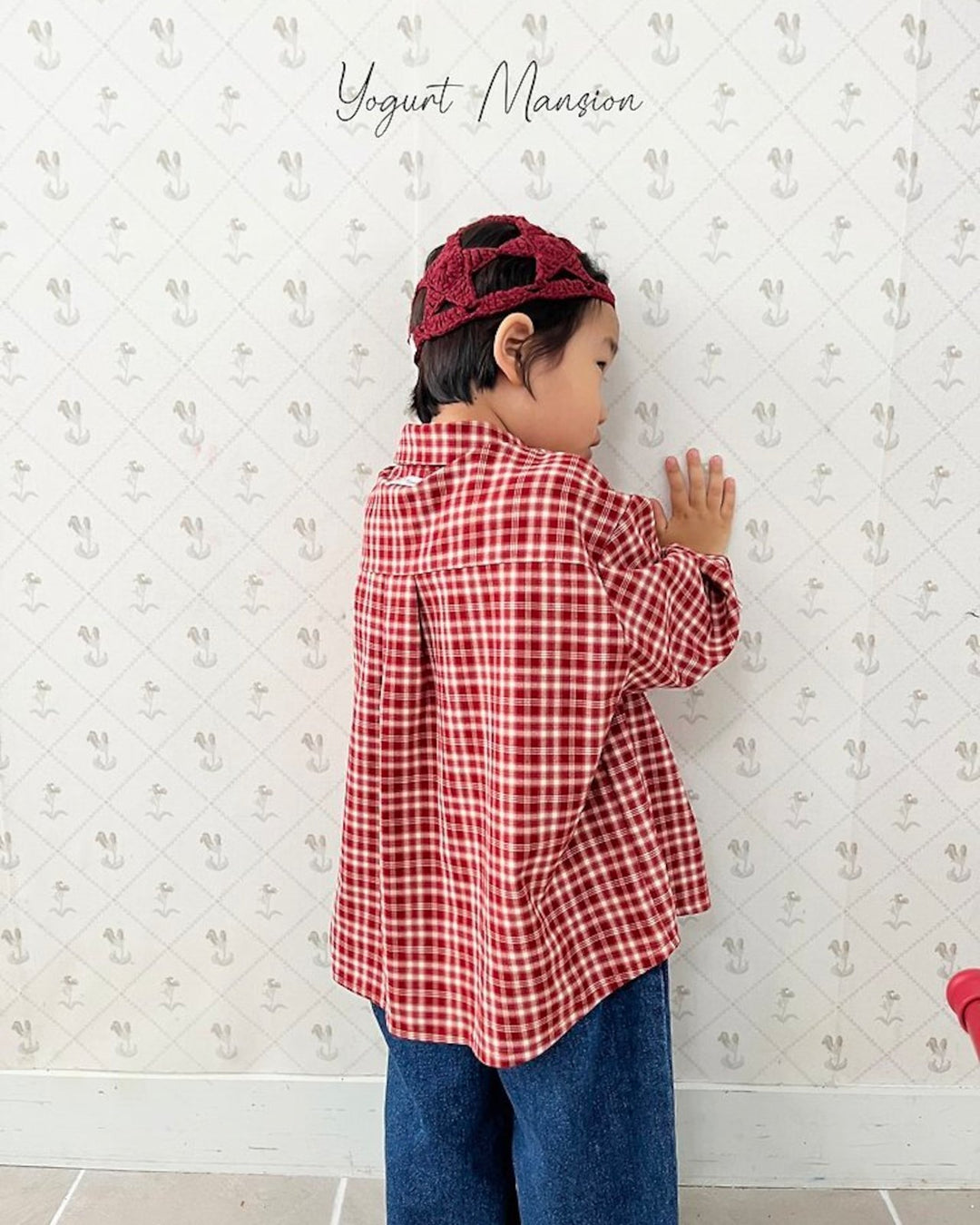 [yogurt mansion]check shirt