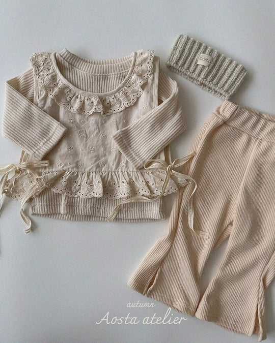 [AOSTA]Lace Olivia Vest