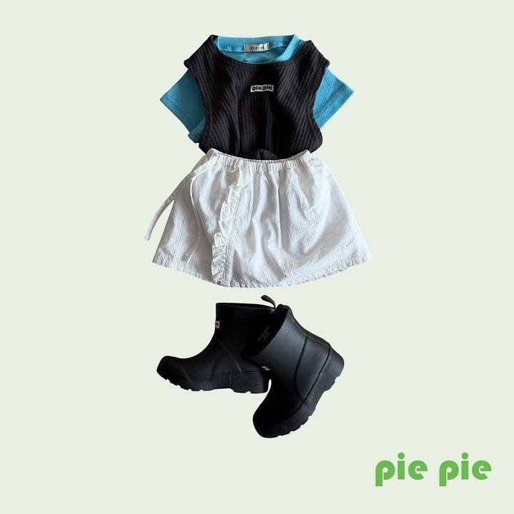 [pie]mimi ribbed short sleeve T