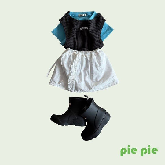[pie]mimi ribbed short sleeve T