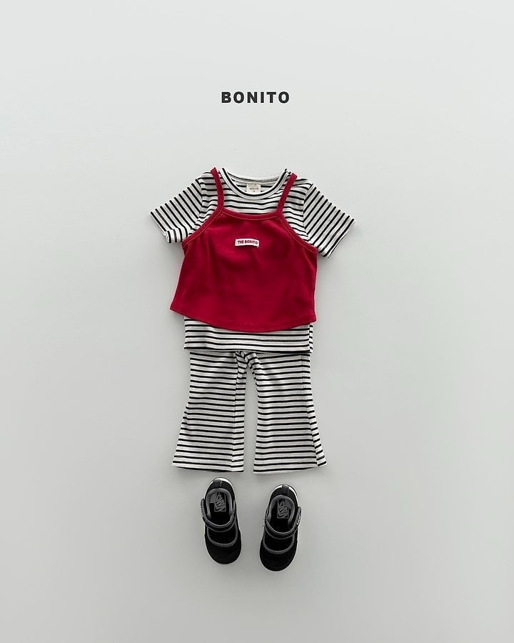 [BONITO]slim stripe SET-UP