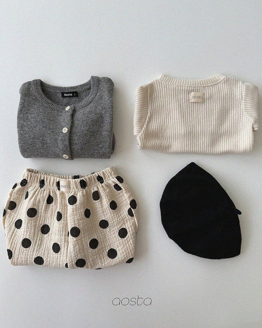 [AOSTA]Knit Cashmere Cardigan