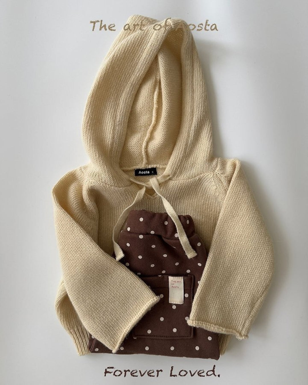 [AOSTA]Knit Cookie Hoodie