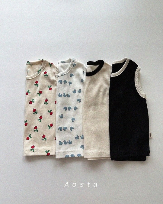 [aosta]lip sleeveless T
