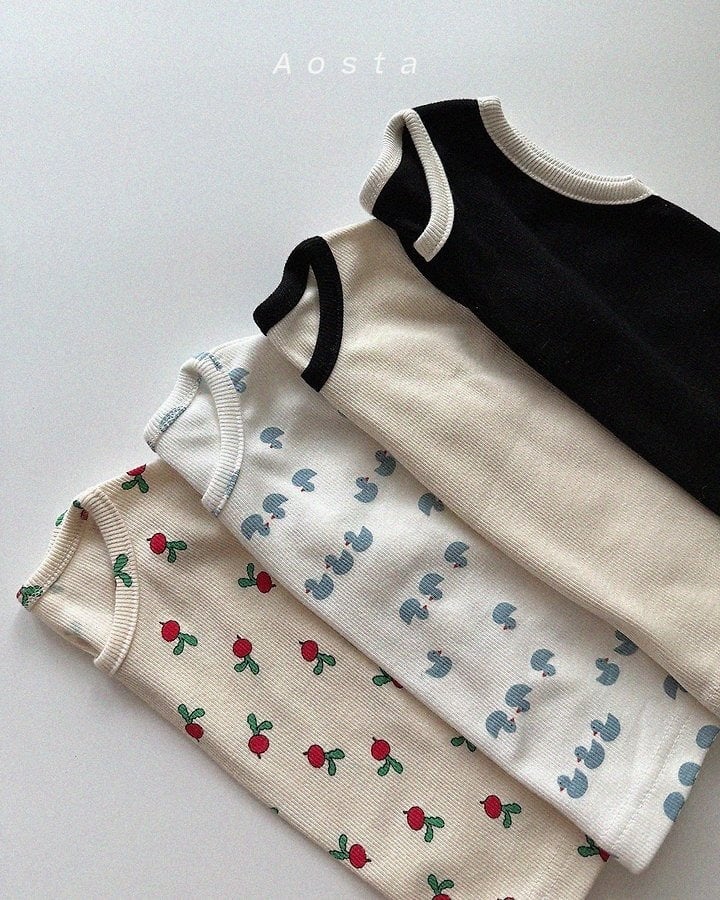 [aosta]lip sleeveless T