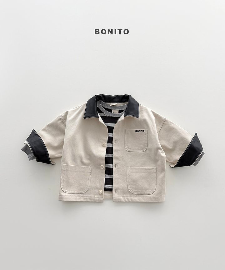 [BONITO]レザーカラージャケット