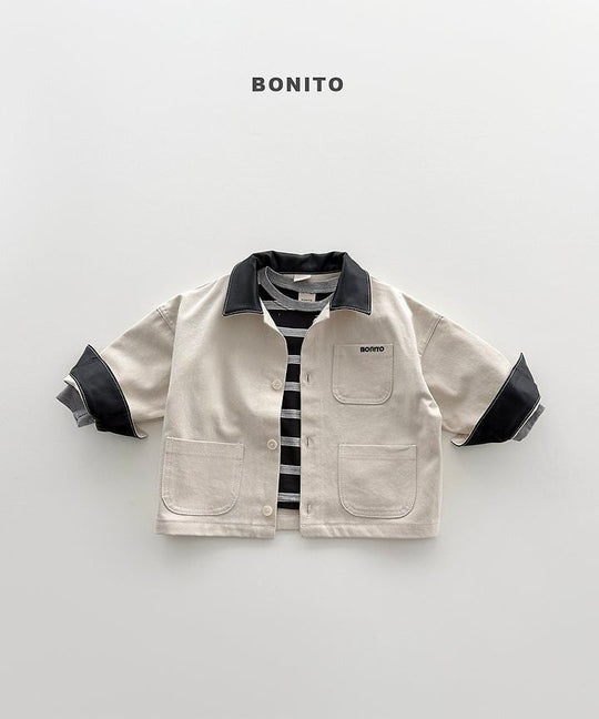 [BONITO]レザーカラージャケット