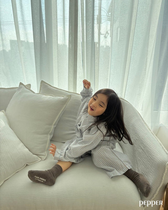 [pepper]stripe shirt