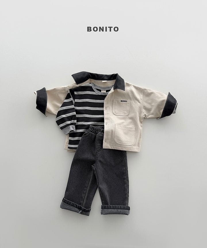 [BONITO]レザーカラージャケット
