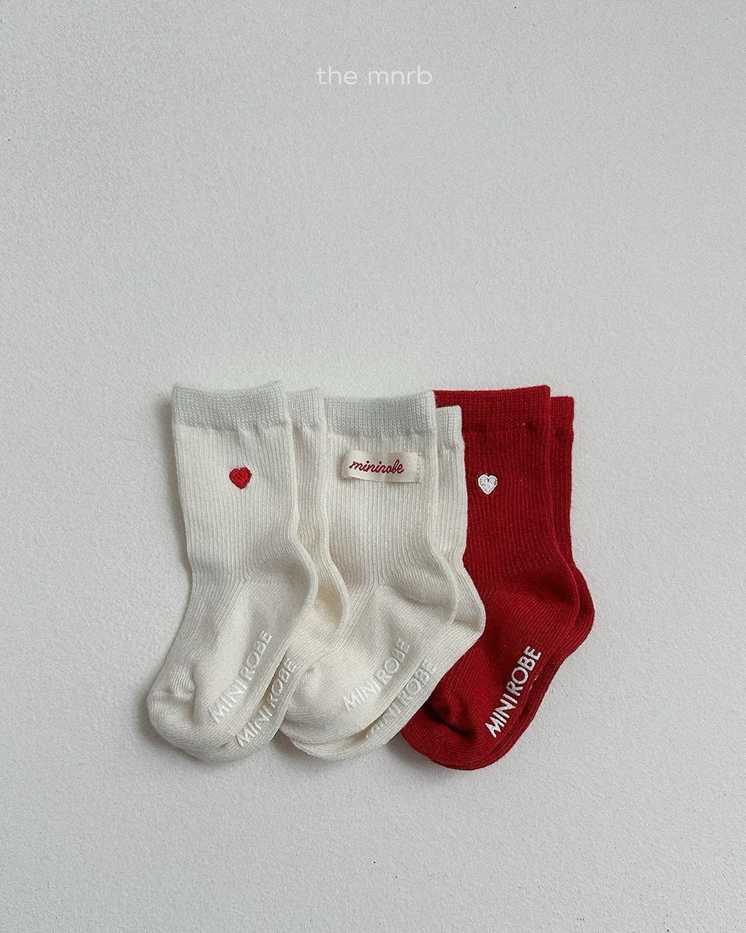 [minirobe]Heart Logo Socks 3Set