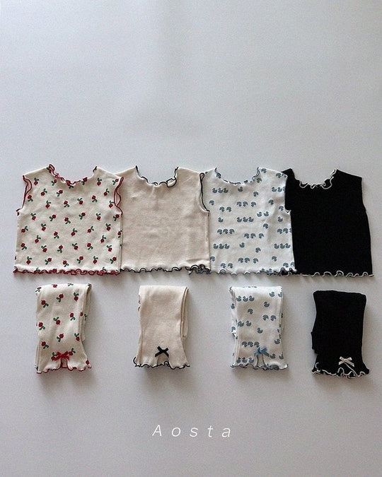 [aosta]lip ribbon pants
