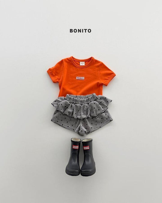 [BONITO]mini heart frill pants