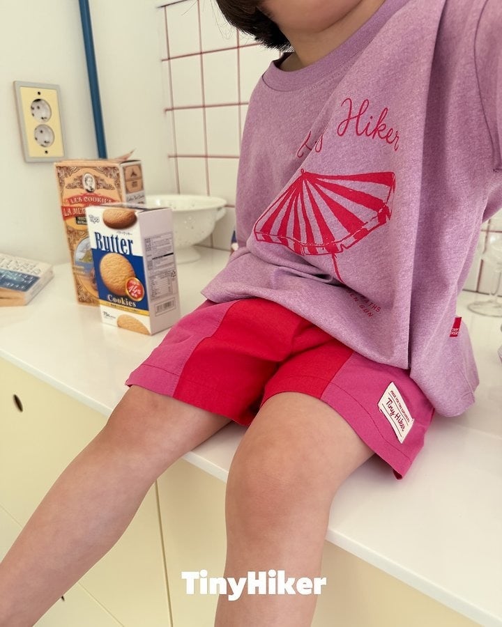 [TinyHiker]venice color block short pants