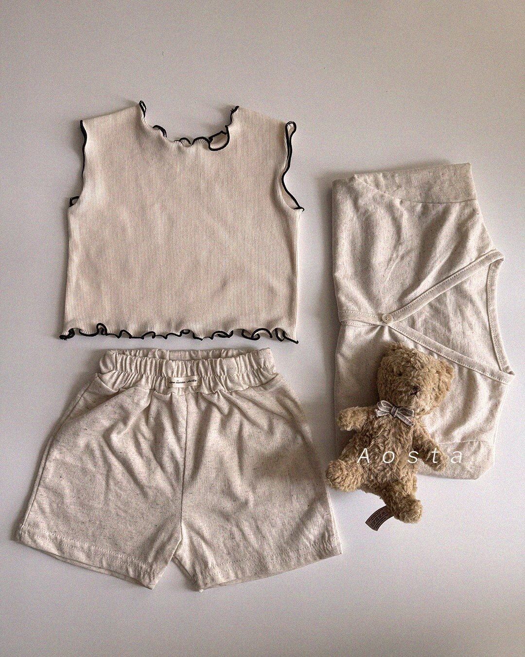 [aosta]linen short pants
