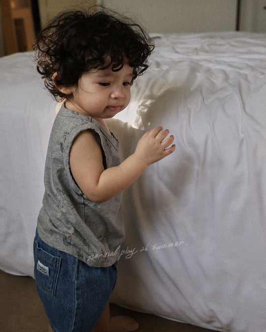 [NORMAL PLAY]pony sleeveless shirt