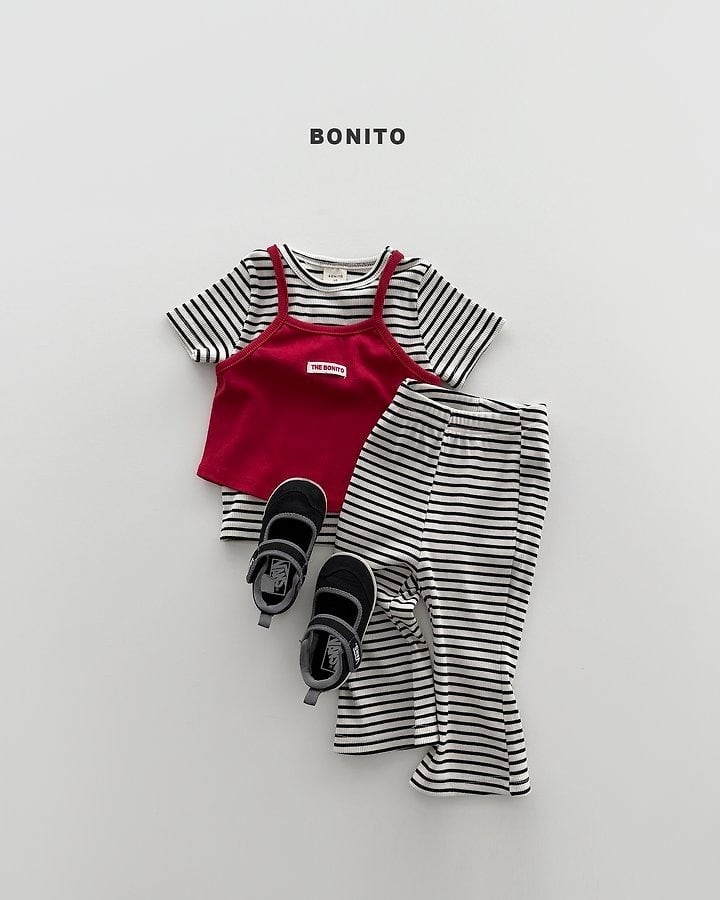 [BONITO]slim stripe SET-UP