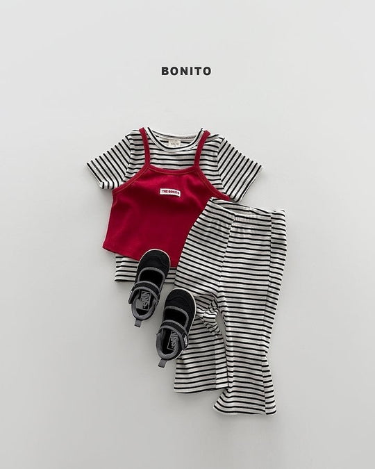 [BONITO]slim stripe SET-UP
