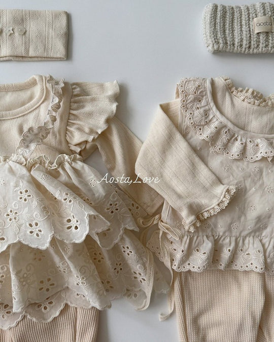 [AOSTA]Lace Cancan Blouse