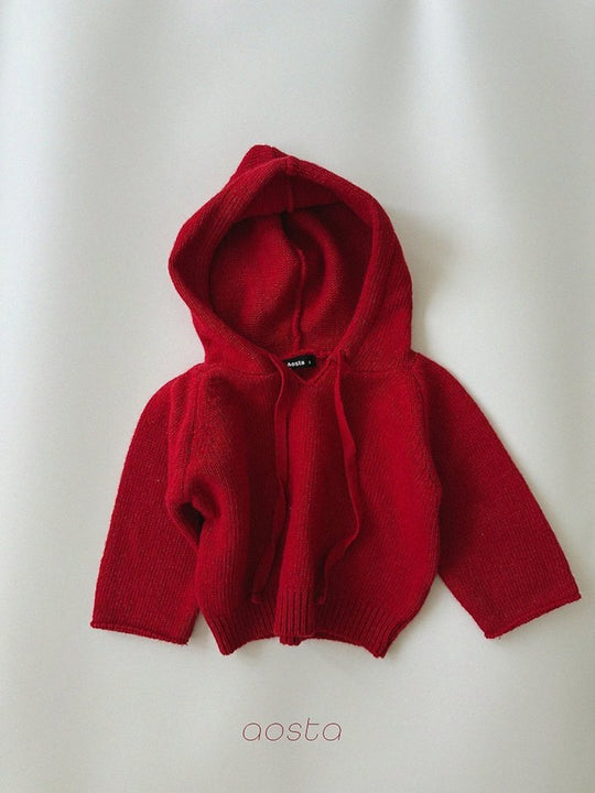 [AOSTA]Knit Cookie Hoodie